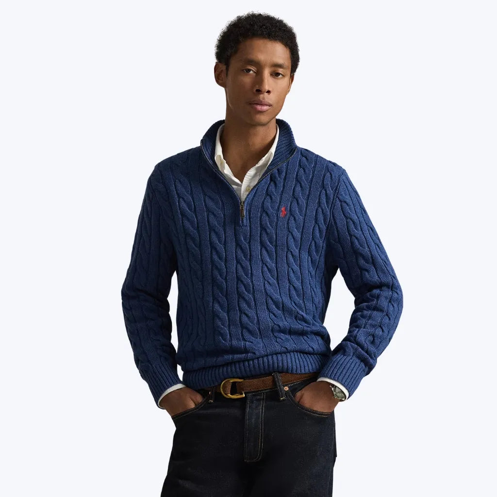 Suéter de Algodão com Zíper Ralph Lauren
