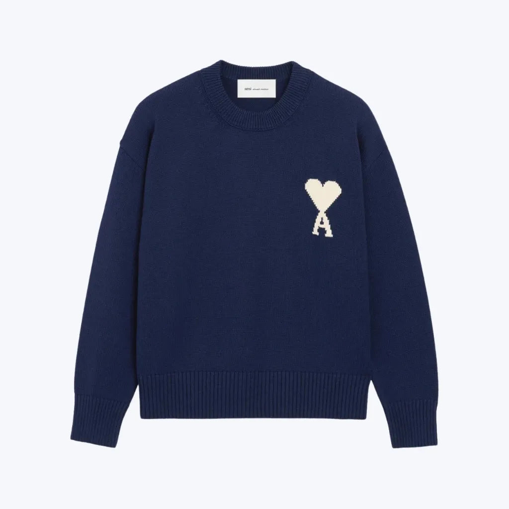 AMI Paris Suéter Decote Careca