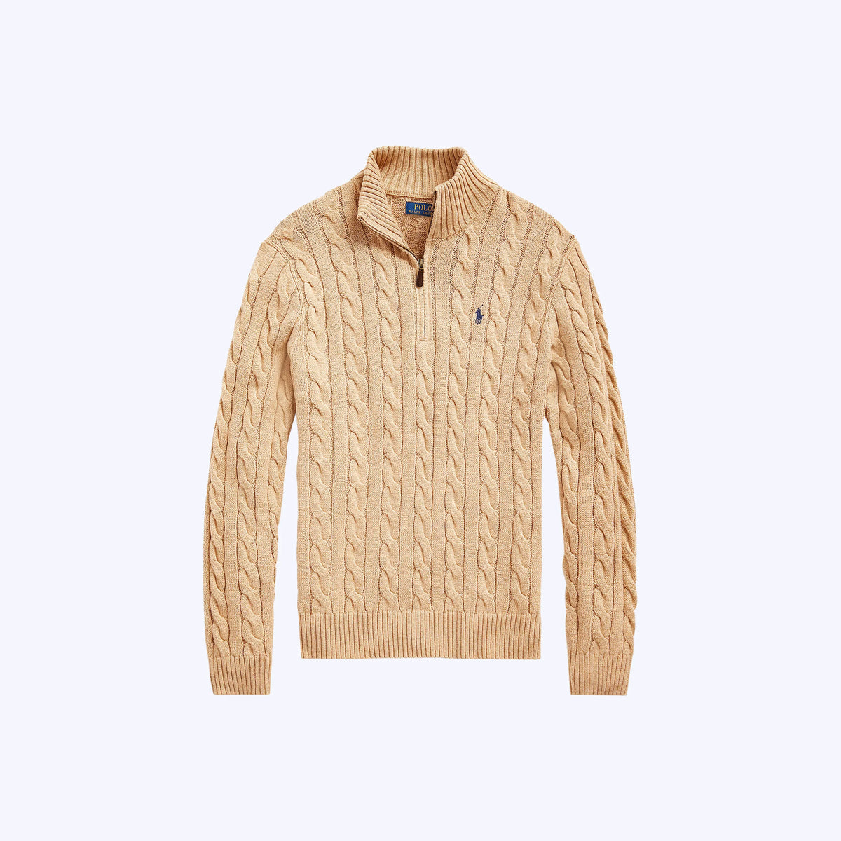 Suéter Tricô Polo R&L Creme
