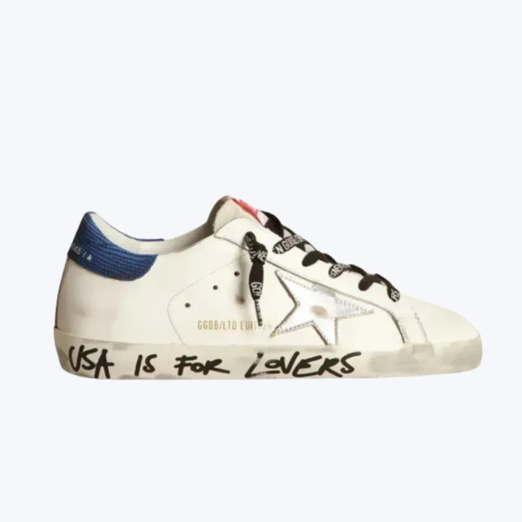 Tênis Super-Stars "USA" Golden Goose