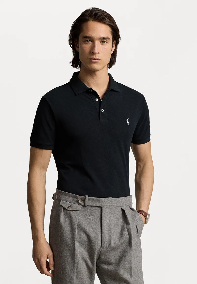 Camiseta Polo de Botão R&L Preto