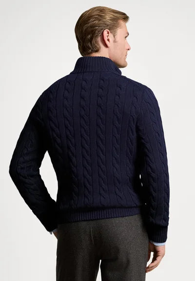 Suéter Tricô Polo R&L Marinho