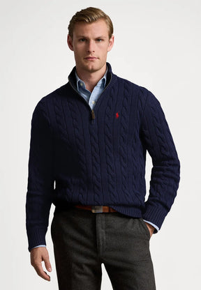 Suéter Tricô Polo R&L Marinho
