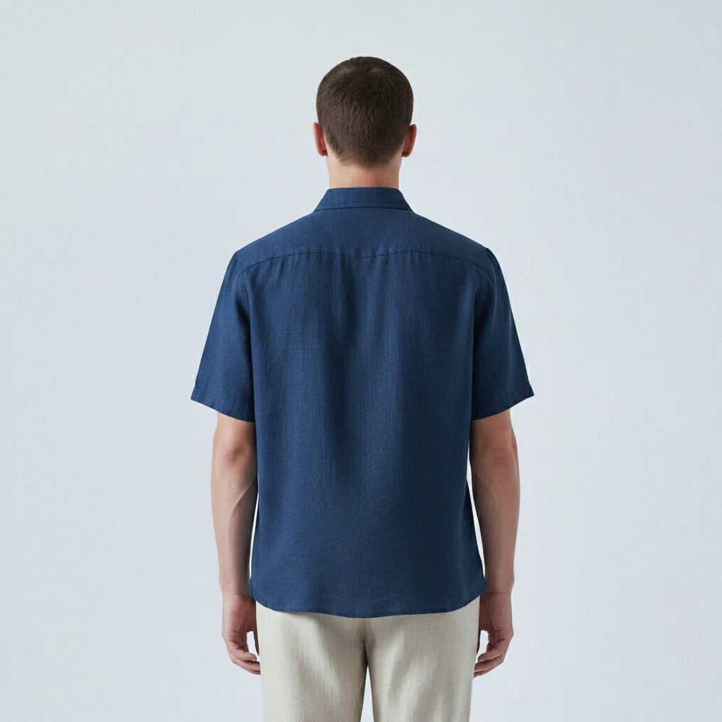 Camisa Linho Manga Curta