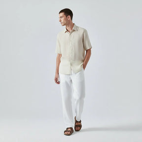 Camisa Linho Manga Curta