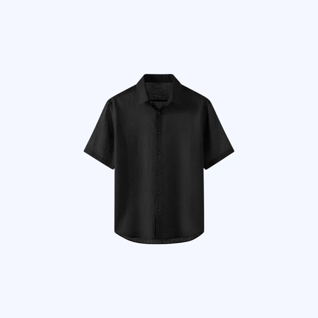 Camisa Linho Manga Curta