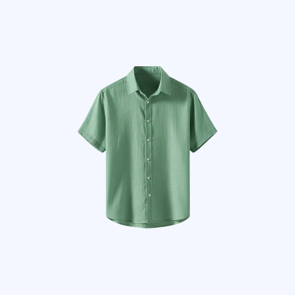 Camisa Linho Manga Curta