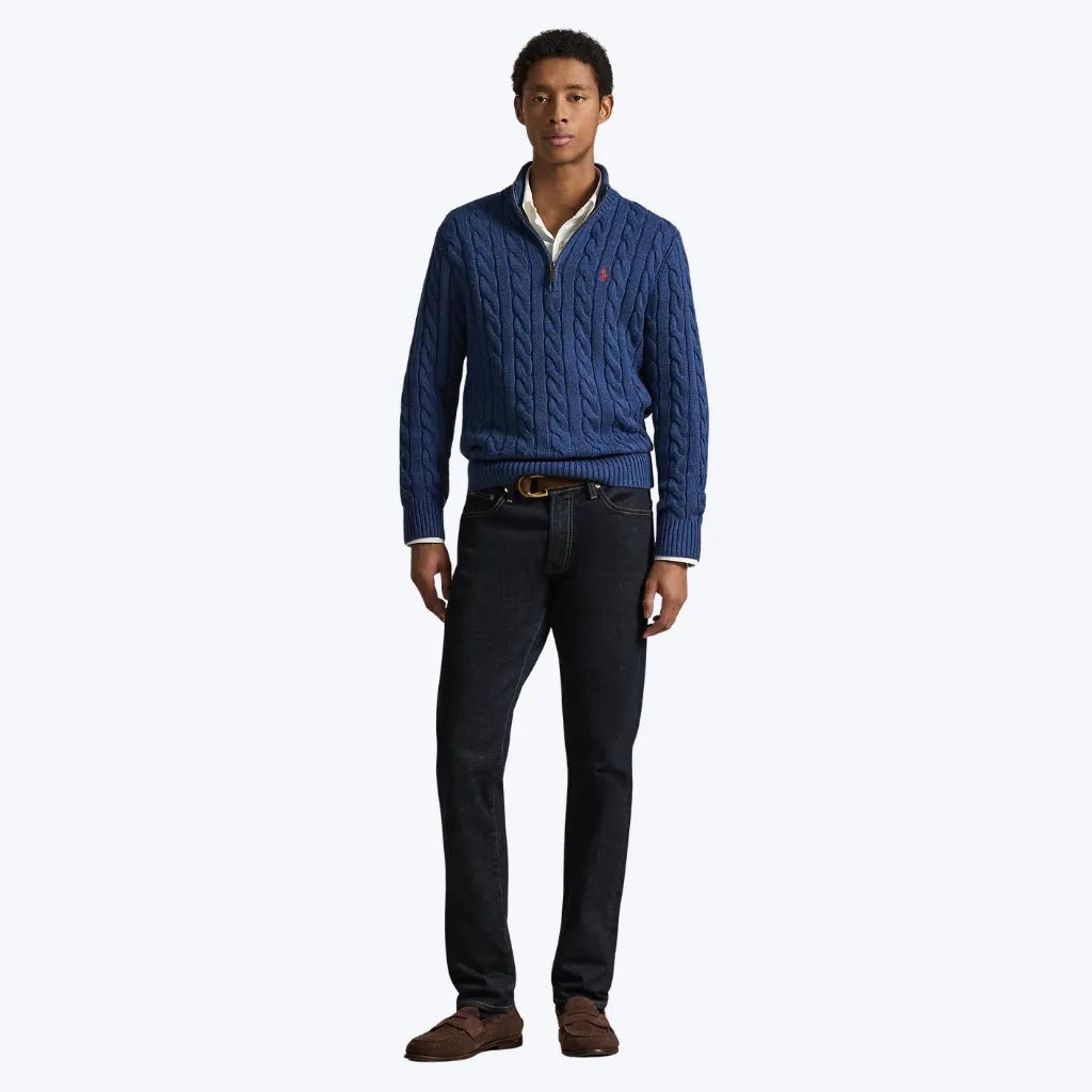 Suéter de Algodão com Zíper Ralph Lauren