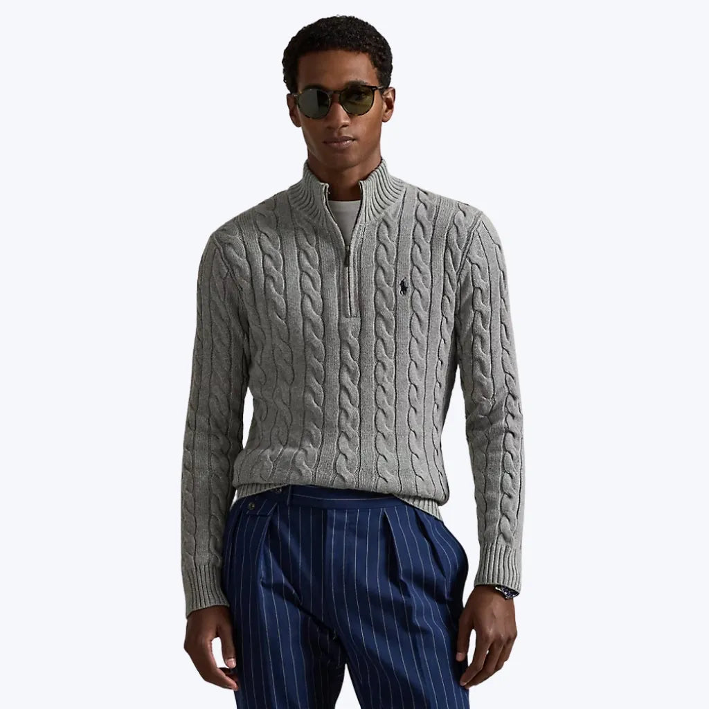 Suéter de Algodão com Zíper Ralph Lauren