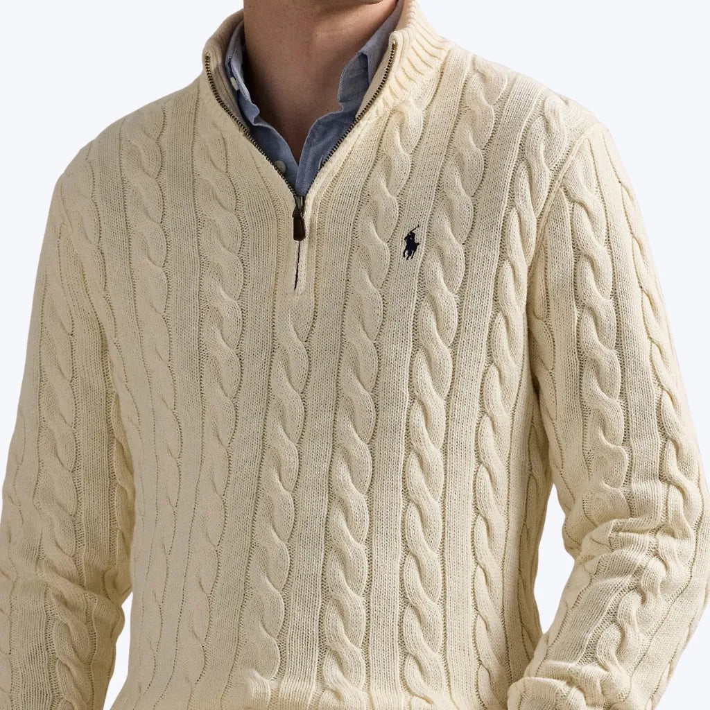 Suéter de Algodão com Zíper Ralph Lauren