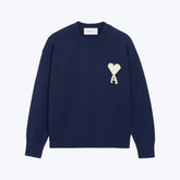 AMI Paris Suéter Decote Careca